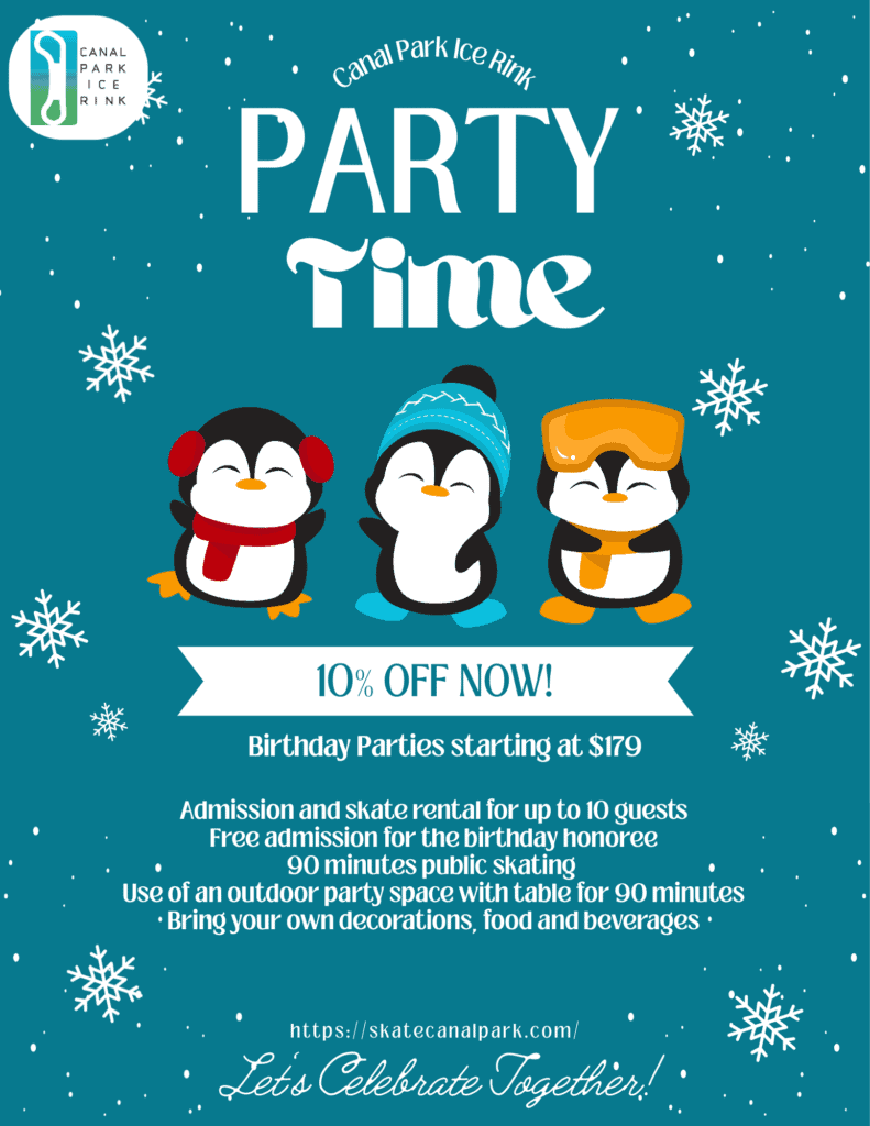 Blue and White Illustrative Winter Party Flyer (2)